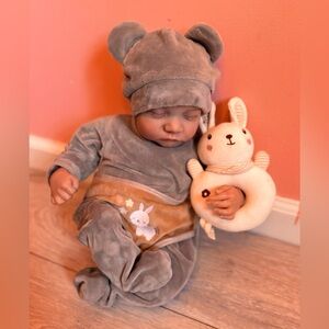 Adorable Reborn realistic Baby Doll with Bunny Accessory